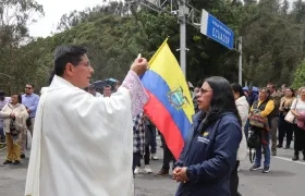 Misa en la frontera colombo ecuatoriana 