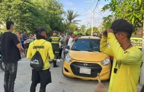 Momentos posteriores al ataque a los salvavidas