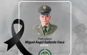 Patrullero Miguel Ángel Gallardo.
