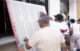 Puesto de votación en la Escuela Normal Superior del Distrito de Barranquilla