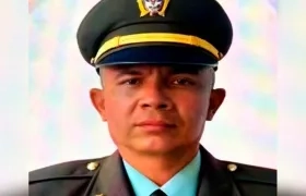 Sergio Estúpiñan Delgado, subintendente de la Policía herido.