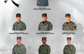 Los soldados plenamente identificados en el accidente. 