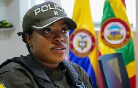 Teniente Saidy Melissa Martínez Díaz, jefa del Grupo de Prevención del Gaula de la Policía Metropolitana de Barranquilla.