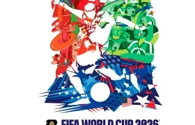 Afiche oficial del Mundial 2026. 