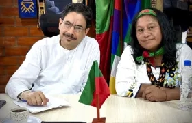 Iván Cepeda y Aída Quilcué.