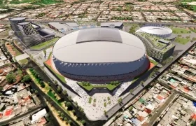 Aspecto que tendrá el nuevo estadio de fútbol de Bogotá. 