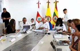 Gobernador Eduardo Verano durante el Consejo Superior de la Uniatlántico. 