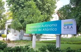 Fachada de las oficinas de la CRA en Barranquilla. 
