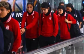 Jugadoras de la selección femenina iraní.
