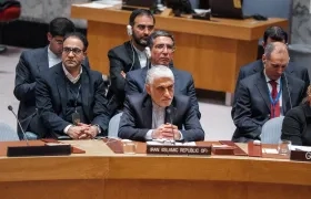 Embajador de Irán ante la ONU, Amir-Saeid Iravani. 