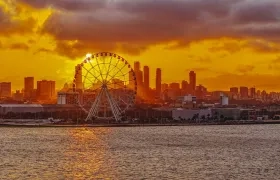 Luna del Río, en el Gran Malecón. 
