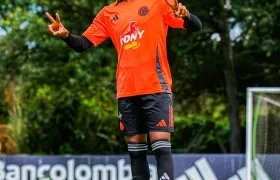 El cartagenero Miguel Agámez, mediocampista del Barranquilla Fútbol Club. 