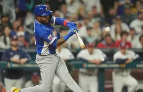 Maikel García bateó para un promedio de .385 en el Clásico Mundial de Béisbol. 