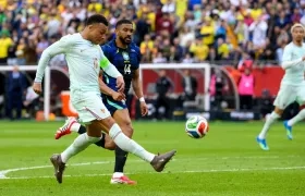 La gran definición de Mbappé para el primer gol de Francia ante Brasil. 