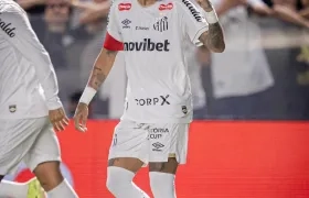 Neymar, delantero brasileño del Santos.