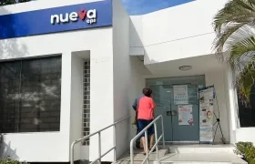 Fachada de Nueva EPS en Atlántico. 