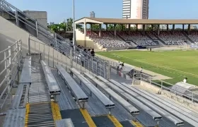 Graderías ubicadas en el sector occidental. 
