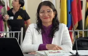Sandra Ramírez, senadora por Comunes. 