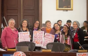 Congresistas que impulsan el proyecto de ley. 