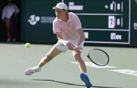 El italiano Jannik Sinner durante su partido contra Daniil Medvedev.