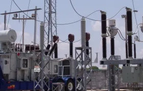 Subestación eléctrica. Imagen de referencia.