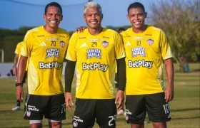 Carlos Bacca, Teo Gutiérrez y Luis Muriel, trío de goleadores del Junior.
