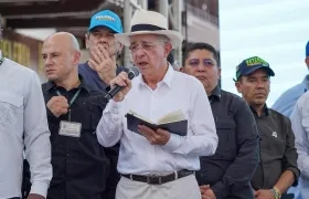 El expresidente Álvaro Uribe en Barranquilla.