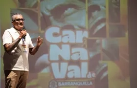 Édgar Blanco en su intervención en el II Congreso Internacional 'Carnaval, Educación y Transmisión de Saberes',