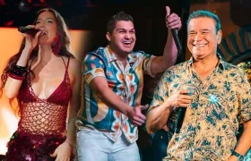 Aria Vega, Elder Dayán e Iván Villazón. 