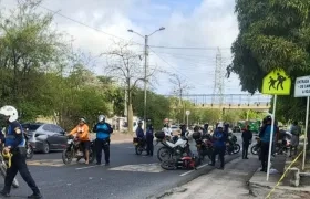 Accidente en la calle 30. 