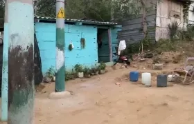 Vivienda donde ocurrió el atentado.