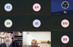 Aspecto de la audiencia de este miércoles, donde el juez tomó la decisión de primera instancia. 