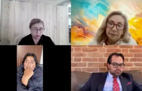 Nicolás Petro durante la audiencia virtual de este jueves. 