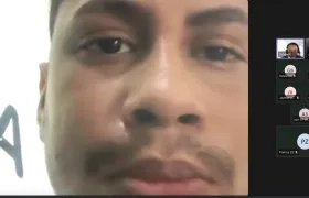 Darvis Euclides Castillo Medina durante la audiencia de formulación de cargos. 