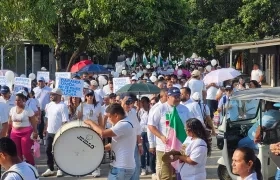 Marchas por la paz en Baranoa.