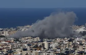 Bombardeo israelí en Dahieh, en los suburbios meridionales de Beirut