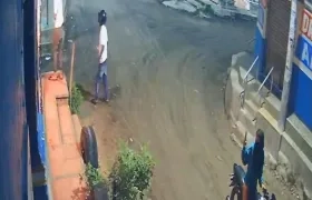 Uno de los negocios atacados.