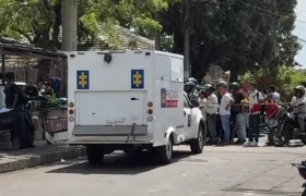 Escenario de un homicidio en Barranquilla. 