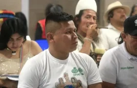 Indígenas participan en la conferencia la 'Ruta de los Pueblos Indígenas por la Transición más allá de los Combustibles Fósiles'.