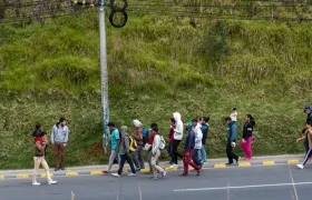 Movilización por conflicto armado en Colombia.
