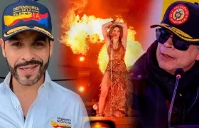 Abelardo De La Espriella, Shakira y Gustavo Petro.