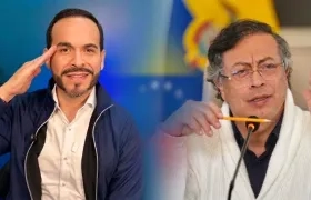  El candidato presidencial Abelardo De la Espriella y el Presidente Gustavo Petro. 