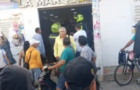 Establecimiento comercial en donde se perpetró el ataque a bala. 