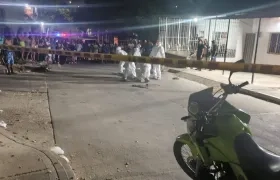 Escenario de crimen en Evaristo Sourdís. 