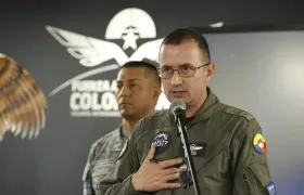 El director de Seguridad Operacional de la Fuerza Aeroespacial Colombiana (FAC), coronel Luis Fernando Giraldo. 