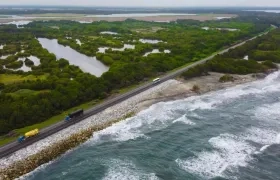 Kilómetro 19 de la vía Ciénaga-Barranquilla.