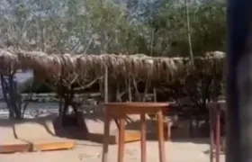 Fénix Beach en momentos donde sucedió el ataque sicarial.