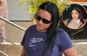 Johana Morales y su familiar Leonela (círculo). 