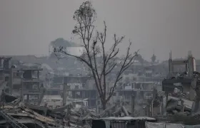 Destrucción en Gaza por los ataques de Israel.