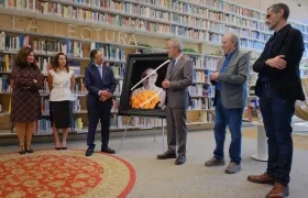 Petro en la entrega del último retrato artístico en vida de Gabriel García Márquez